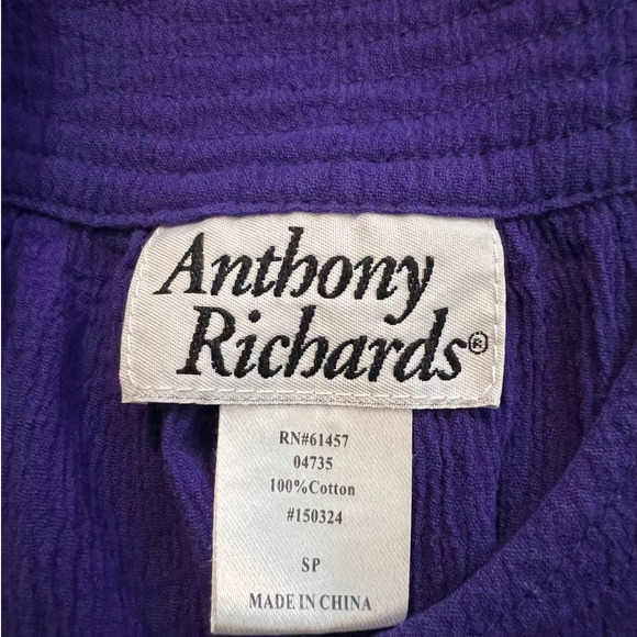 Anthony Richards Purple Mini Dress with Halter Neckline Size Small Petite - Picture 5 of 6